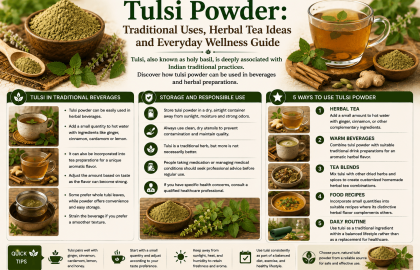 Tulsi Powder: Traditional Uses, Herbal Tea Ideas and Everyday Wellness Guide