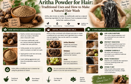 Aritha Powder for Hair: Traditional Uses and How to Make a Natural Hair Wash