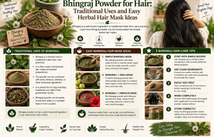 Bhingraj Powder for Hair: Traditional Uses and Easy Herbal Hair Mask Ideas