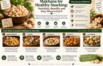 Makhana for Healthy Snacking: Nutrition, Benefits and Easy Ways to Eat It