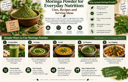 Moringa Powder for Everyday Nutrition: Uses, Recipes and Serving Ideas