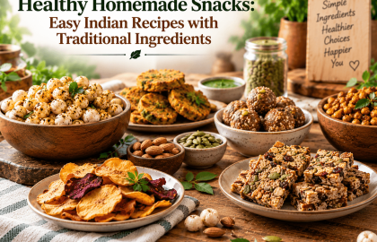 Healthy Homemade Snacks: Easy Indian Recipes with Traditional Ingredients