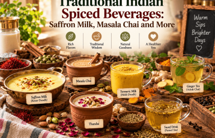 Traditional Indian Spiced Beverages: Saffron Milk, Masala Chai and More