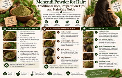 Mehendi Powder for Hair: Traditional Uses, Preparation Tips and Hair-Care Guide