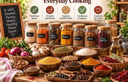 Healthy Indian Pantry: Essential Ingredients for Everyday Cooking